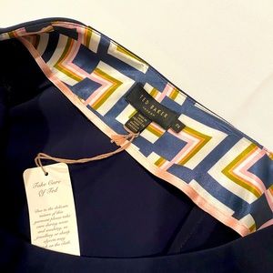 Ted Baker navy skirt. NWT.